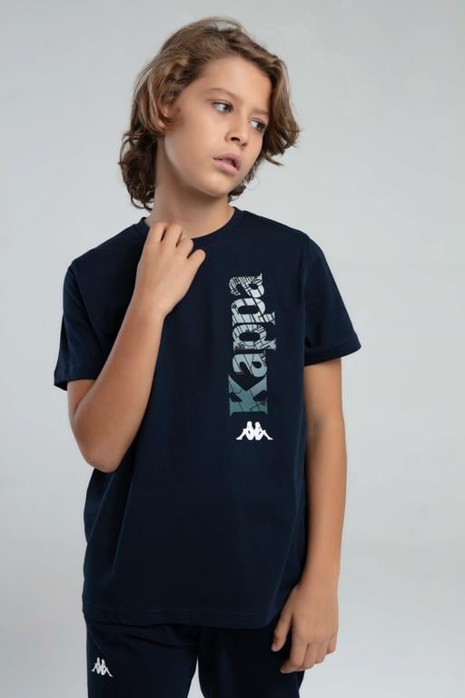 Mavi Authentic Henry Erkek Çocuk Lacivert Regular Fit Tişört - KAPPA® Türkiye