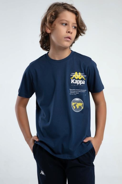 Bej Authentic Jacob Erkek Çocuk Ekru  Regular Fit Tişört - KAPPA® Türkiye