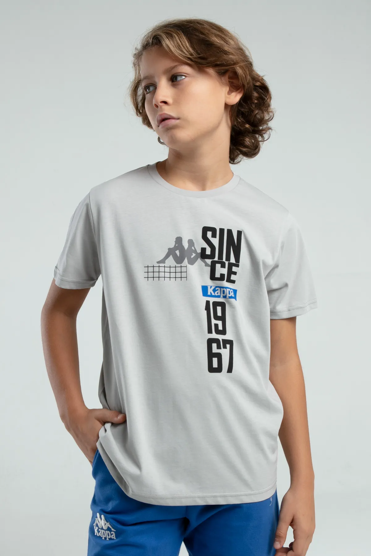 Gri Authentic Jake Erkek Çocuk Gri Regular Fit Tişört