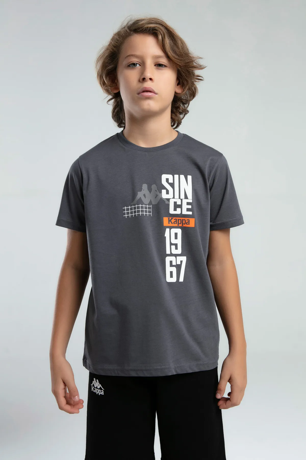 Siyah Authentic Jake Erkek Çocuk Antrasit Regular Fit Tişört