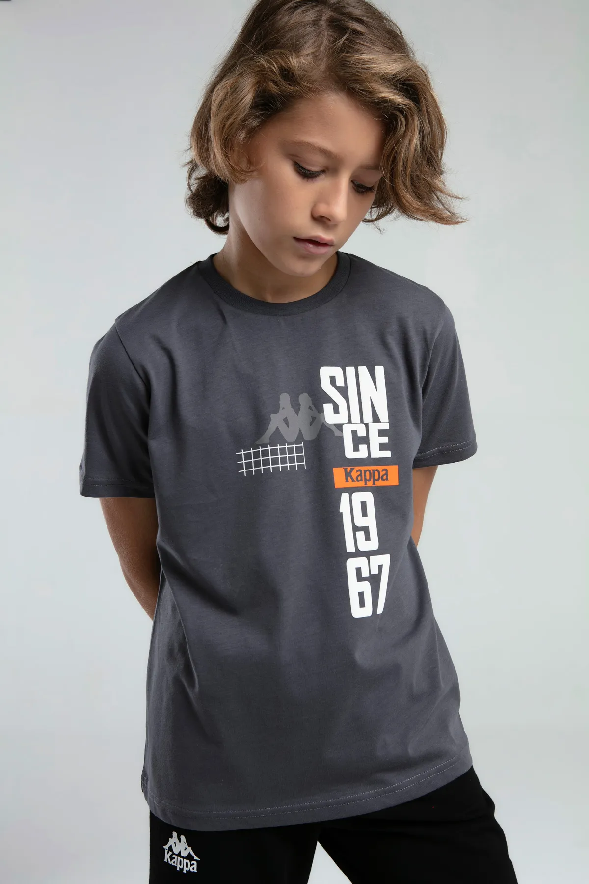 Siyah Authentic Jake Erkek Çocuk Antrasit Regular Fit Tişört