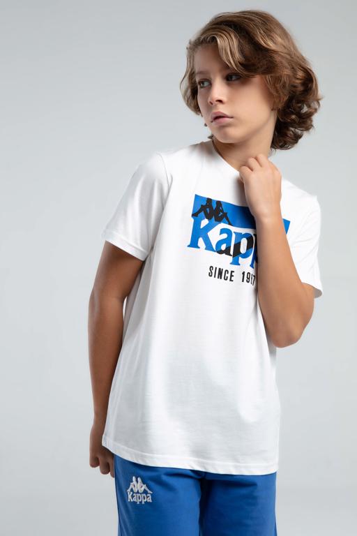 Beyaz Authentic James Erkek Çocuk Beyaz Regular Fit Tişört - KAPPA® Türkiye