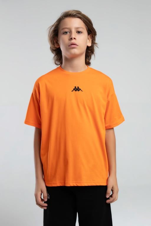Turuncu Authentic Jarod Erkek Çocuk Koyu Turuncu Regular Fit Tişört - KAPPA® Türkiye