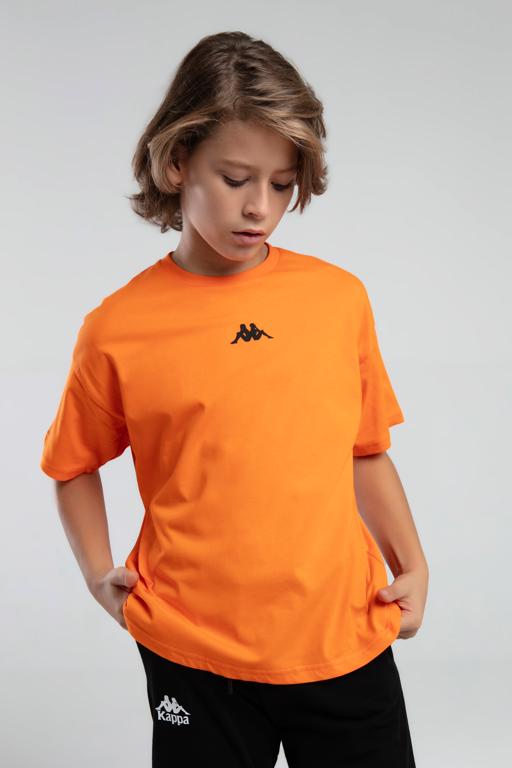 Turuncu Authentic Jarod Erkek Çocuk Koyu Turuncu Regular Fit Tişört - KAPPA® Türkiye