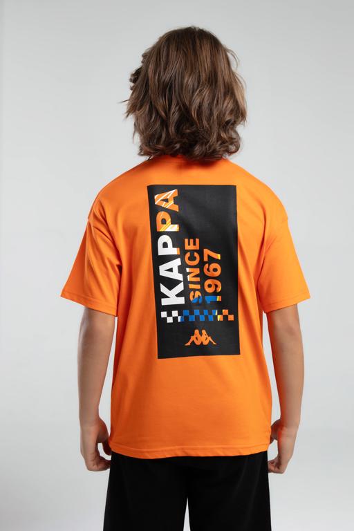 Turuncu Authentic Jarod Erkek Çocuk Koyu Turuncu Regular Fit Tişört - KAPPA® Türkiye