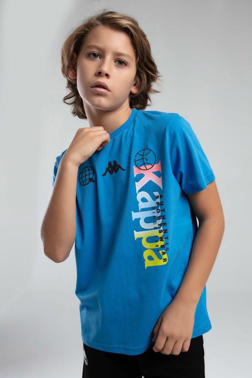 Mavi Authentic Jason Erkek Çocuk Mavi Regular Fit Tişört - KAPPA® Türkiye