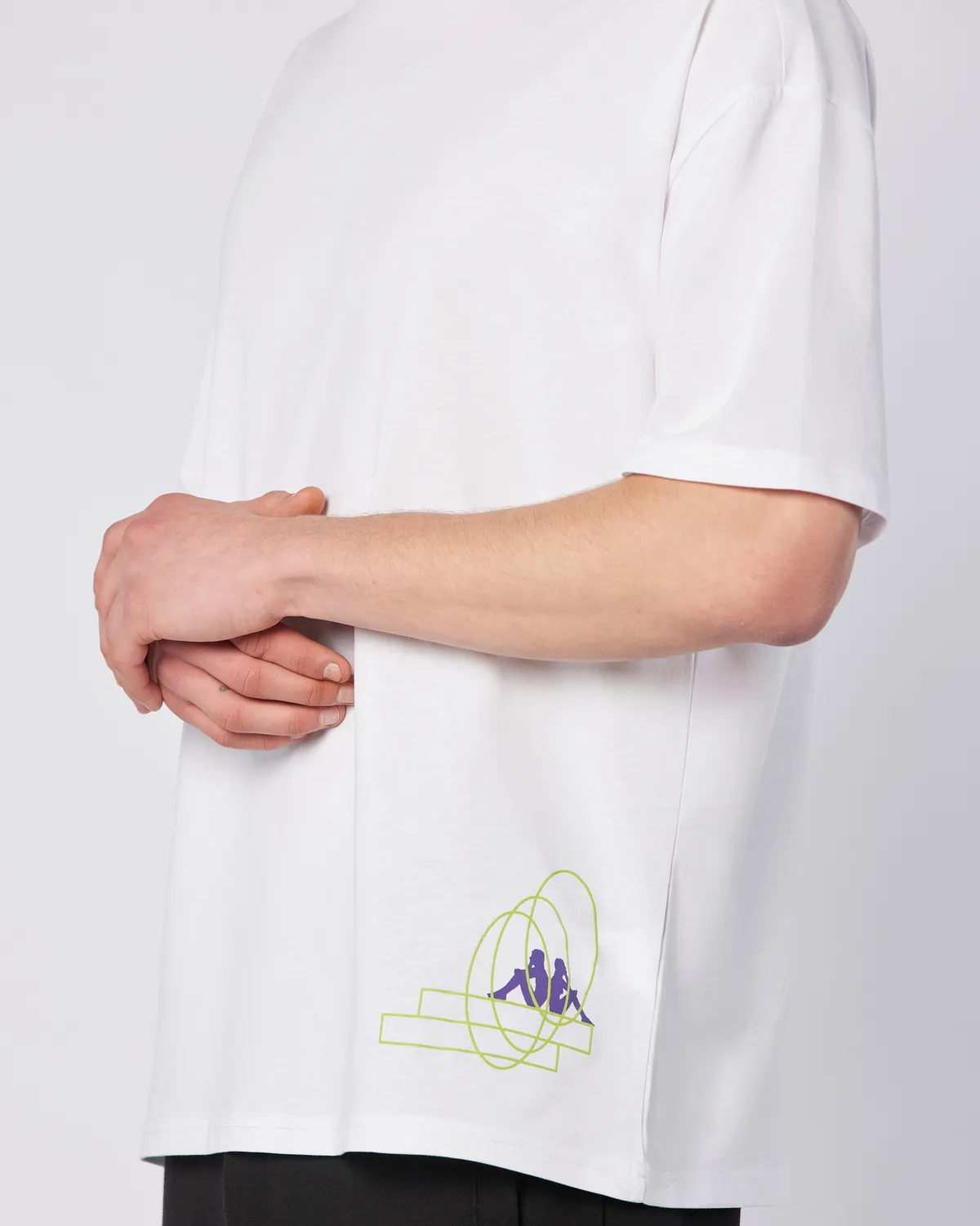 Beyaz Fortes Tee Erkek Beyaz Comfort Fit Tişört