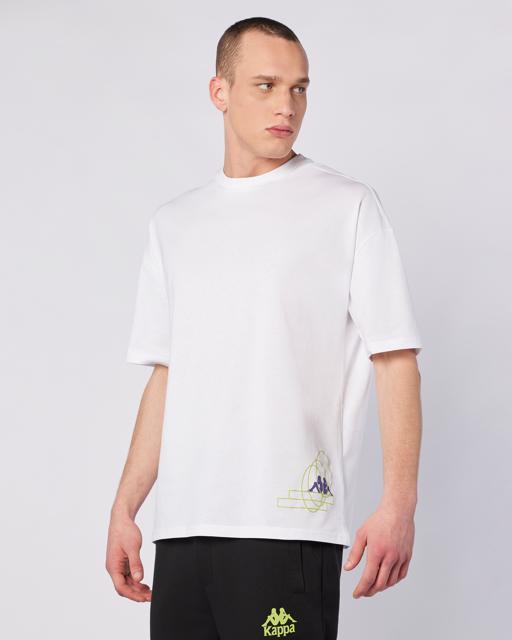 Beyaz Fortes Tee Erkek Beyaz Comfort Fit Tişört - KAPPA® Türkiye