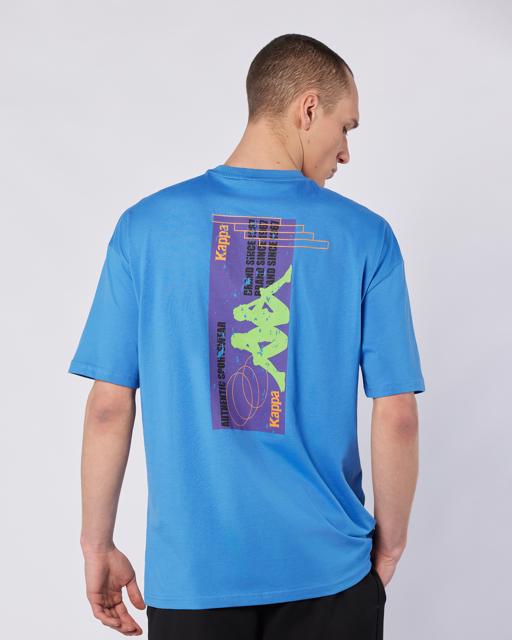 Mavi Fortes Tee Erkek Mavi Comfort Fit Tişört - KAPPA® Türkiye