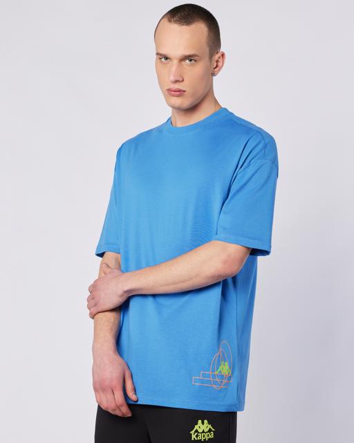 Mavi Fortes Tee Erkek Mavi Comfort Fit Tişört - KAPPA® Türkiye