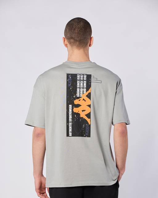 Gri Fortes Tee Erkek Gri Comfort Fit Tişört - KAPPA® Türkiye