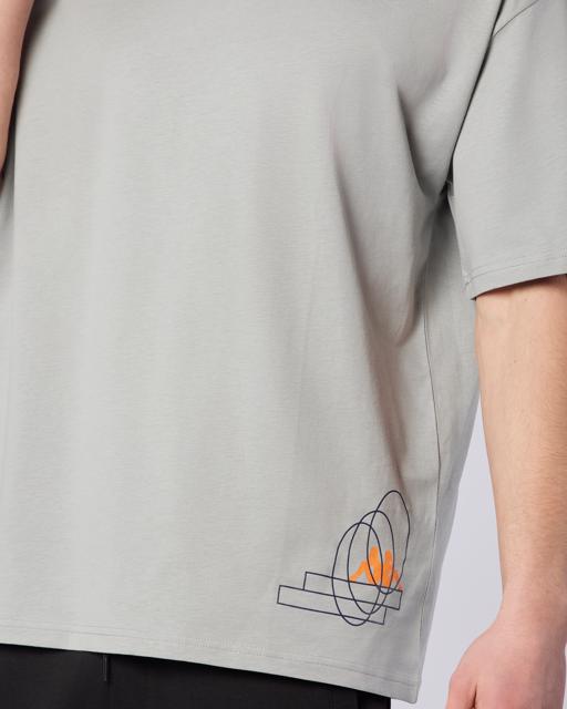 Gri Fortes Tee Erkek Gri Comfort Fit Tişört - KAPPA® Türkiye