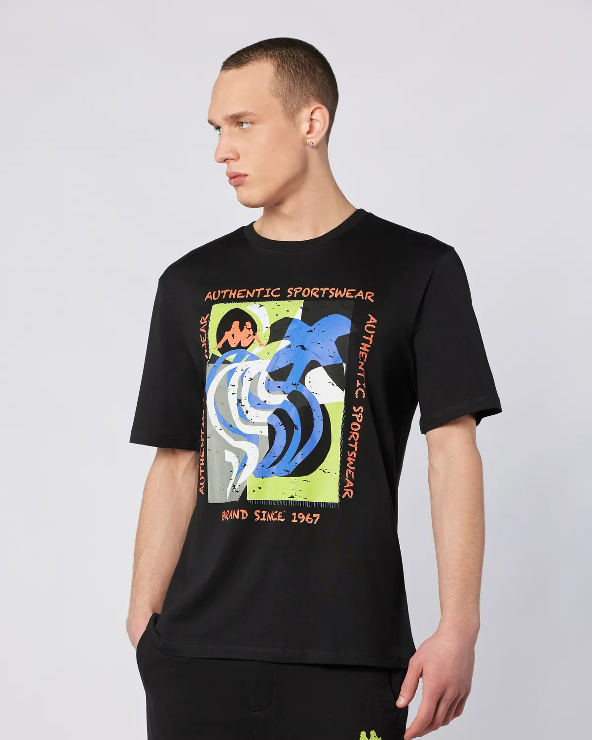 Siyah Hibbs Tee Erkek Siyah Comfort Fit Tişört