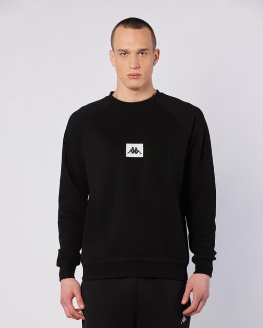 Siyah Jorde Erkek Siyah Regular Fit Sweatshirt - KAPPA® Türkiye