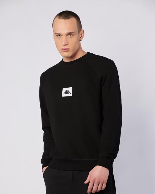 Siyah Jorde Erkek Siyah Regular Fit Sweatshirt - KAPPA® Türkiye