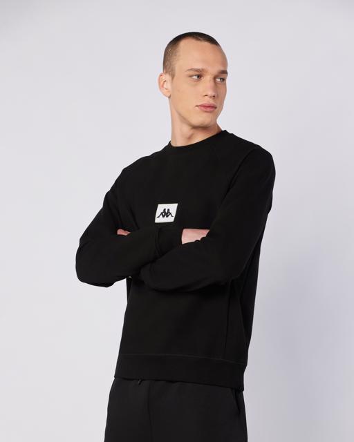 Siyah Jorde Erkek Siyah Regular Fit Sweatshirt - KAPPA® Türkiye