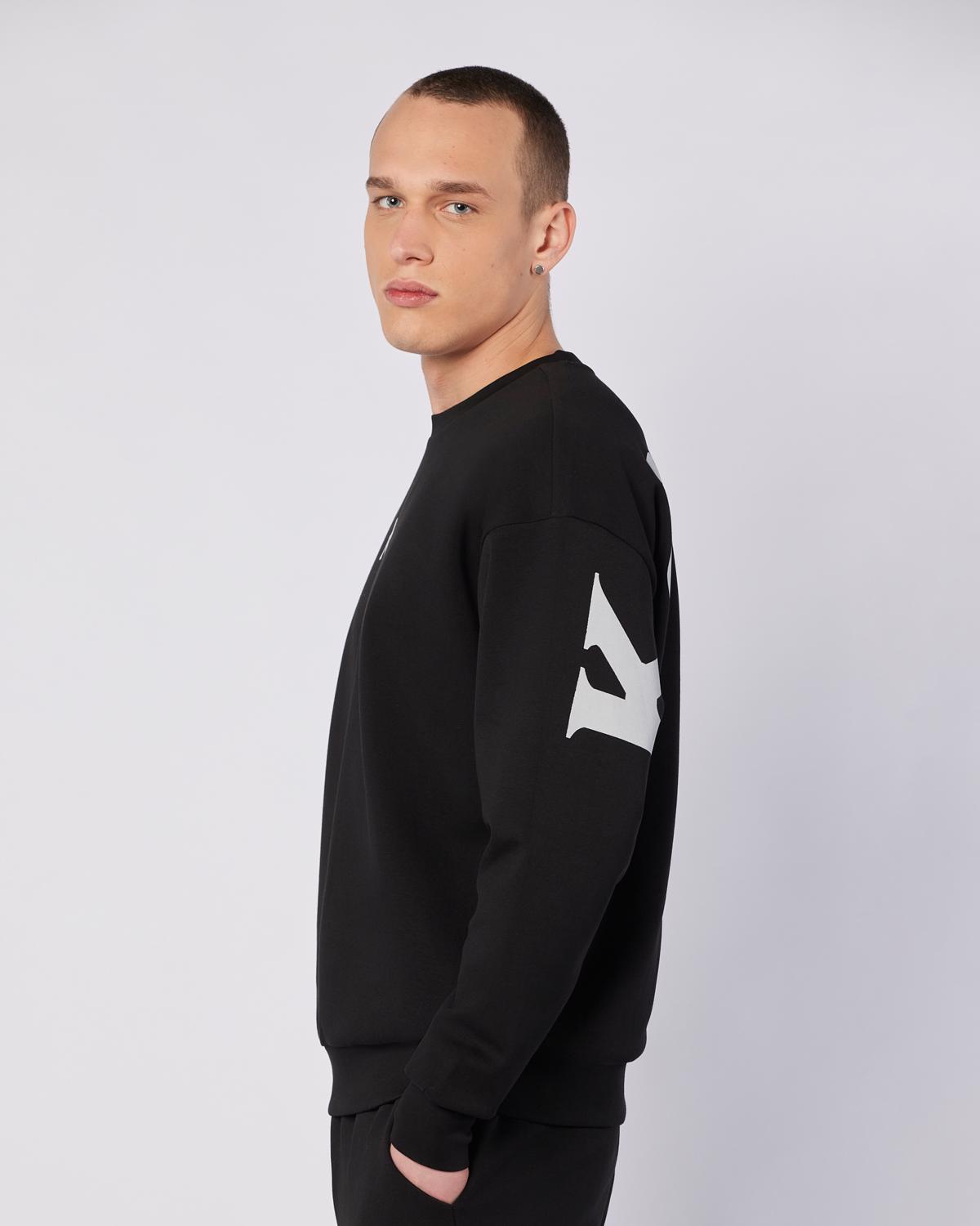 Jose Sweatshirt Erkek Siyah Regular Sweatshirt | KAPPA® Türkiye