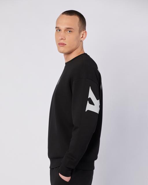Siyah Jose Sweatshirt Erkek Siyah Regular Fit Sweatshirt - KAPPA® Türkiye