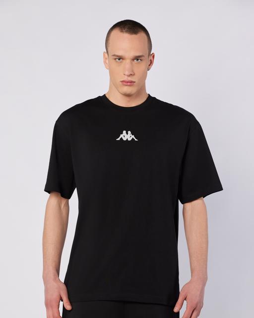 Siyah Jose Tee Erkek Siyah Regular Fit Tişört - KAPPA® Türkiye