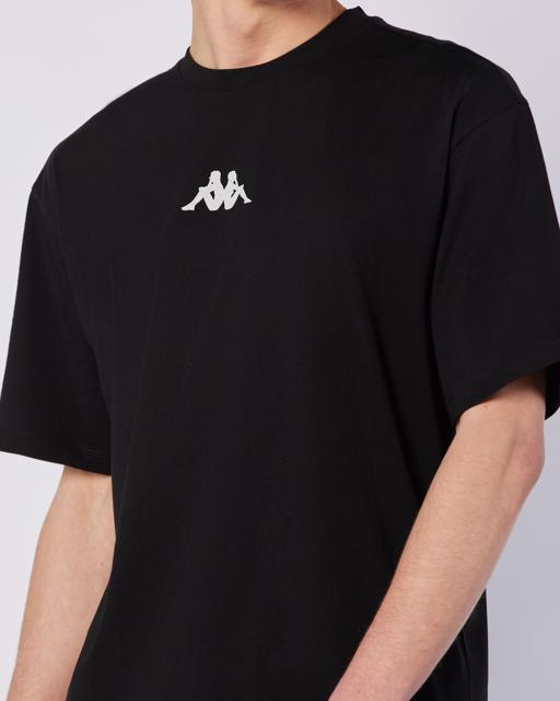 Siyah Jose Tee Erkek Siyah Regular Fit Tişört - KAPPA® Türkiye