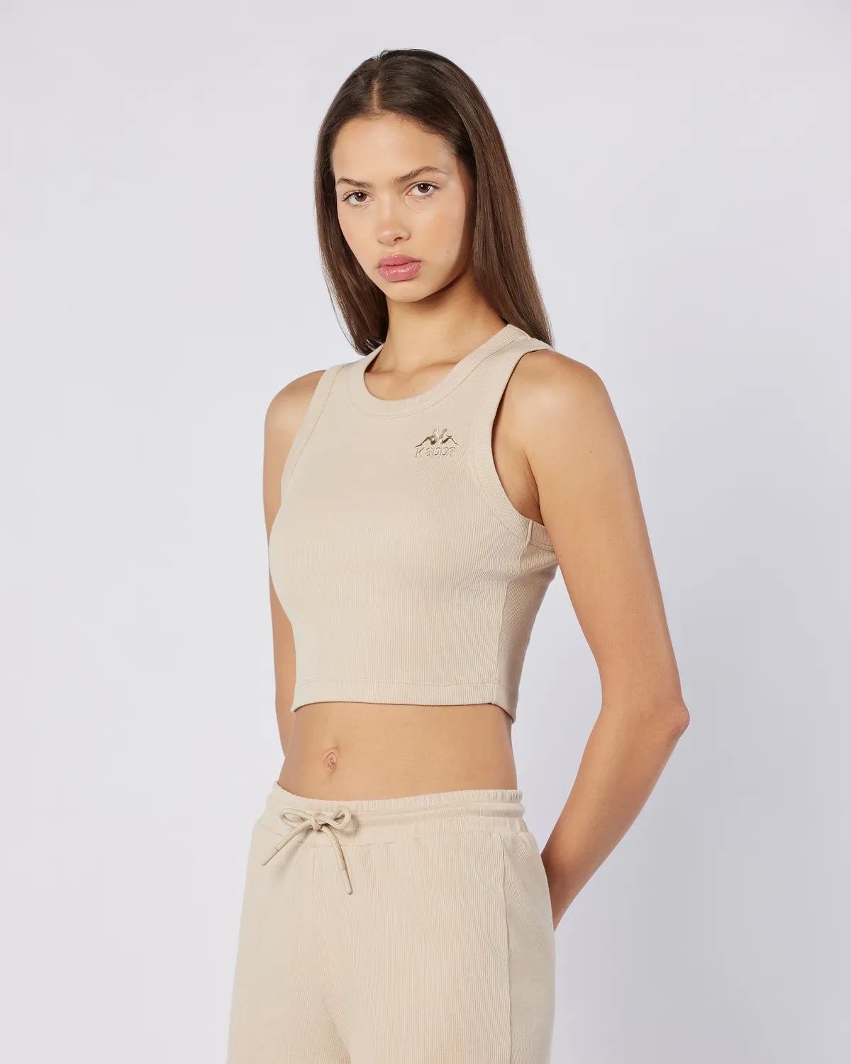 Bej Leda Tank Kadın Bej Regular Fit Atlet