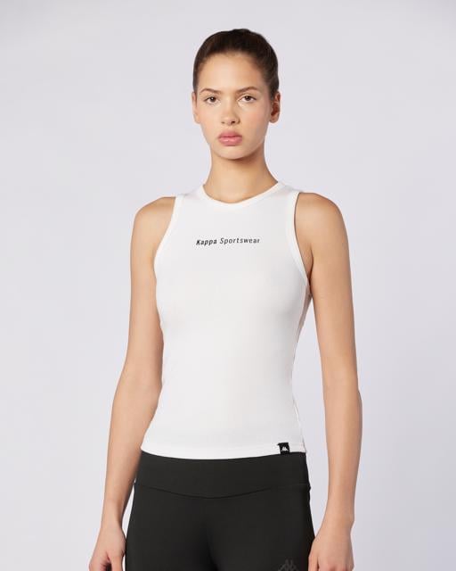 Beyaz Starys Ribana Atlet Kadın Beyaz Regular Fit Atlet - KAPPA® Türkiye