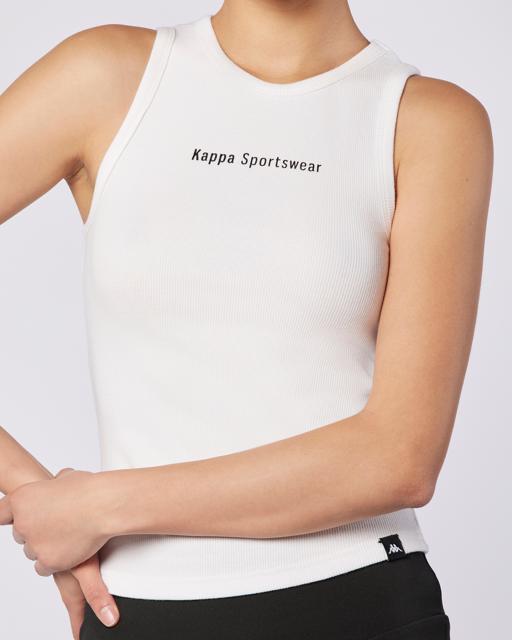 Beyaz Starys Ribana Atlet Kadın Beyaz Regular Fit Atlet - KAPPA® Türkiye