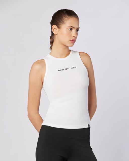 Beyaz Starys Ribana Atlet Kadın Beyaz Regular Fit Atlet - KAPPA® Türkiye