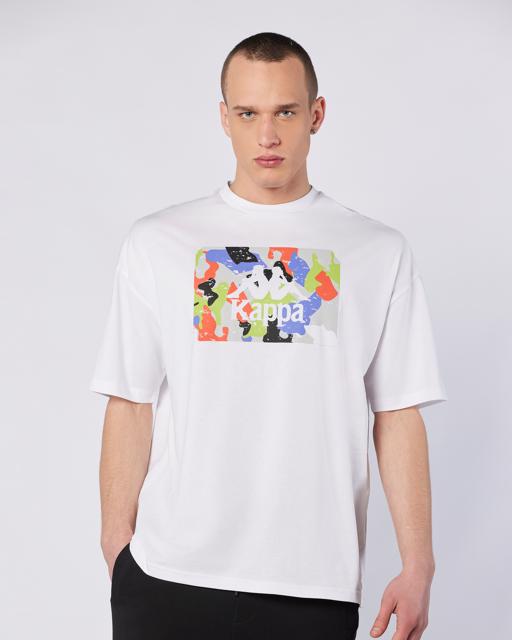 Beyaz Tarsty Tee Erkek Beyaz Comfort Fit Tişört - KAPPA® Türkiye