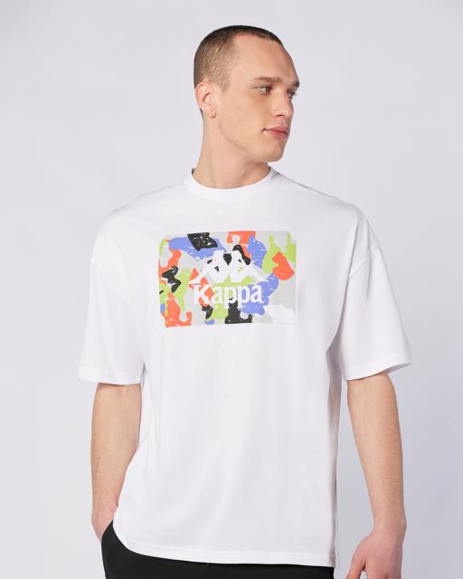 Beyaz Tarsty Tee Erkek Beyaz Comfort Fit Tişört - KAPPA® Türkiye