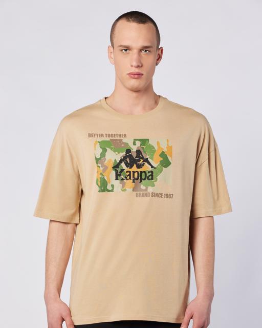 Bej Tarsty Tee Erkek Bej Comfort Fit Tişört - KAPPA® Türkiye