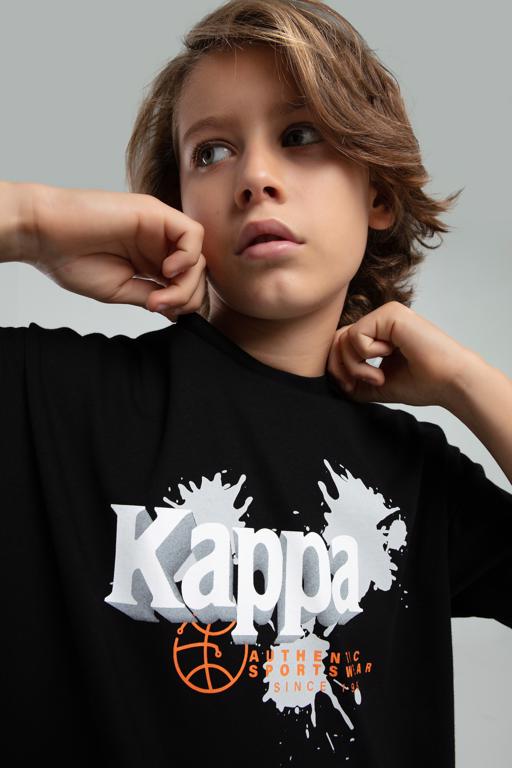 Siyah Authentic Javier Erkek Çocuk Siyah Regular Tişört - KAPPA® Türkiye