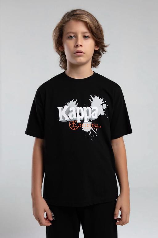 Siyah Authentic Javier Erkek Çocuk Siyah Regular Tişört - KAPPA® Türkiye