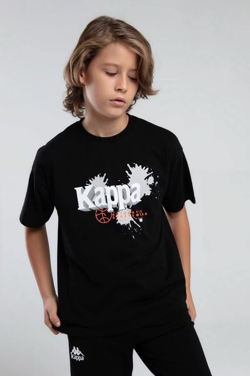 Siyah Authentic Javier Erkek Çocuk Siyah Regular Tişört - KAPPA® Türkiye