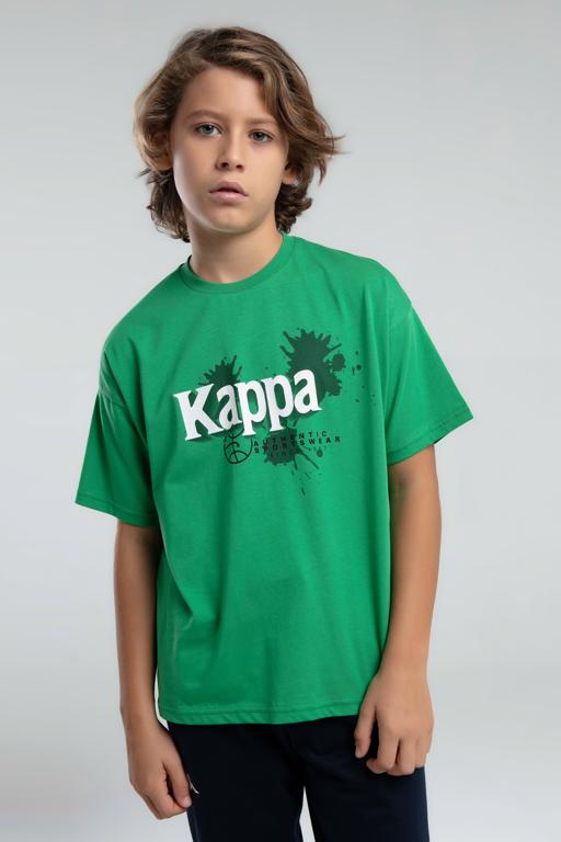 Yeşil Authentic Javier Erkek Çocuk Yeşil Regular Tişört - KAPPA® Türkiye