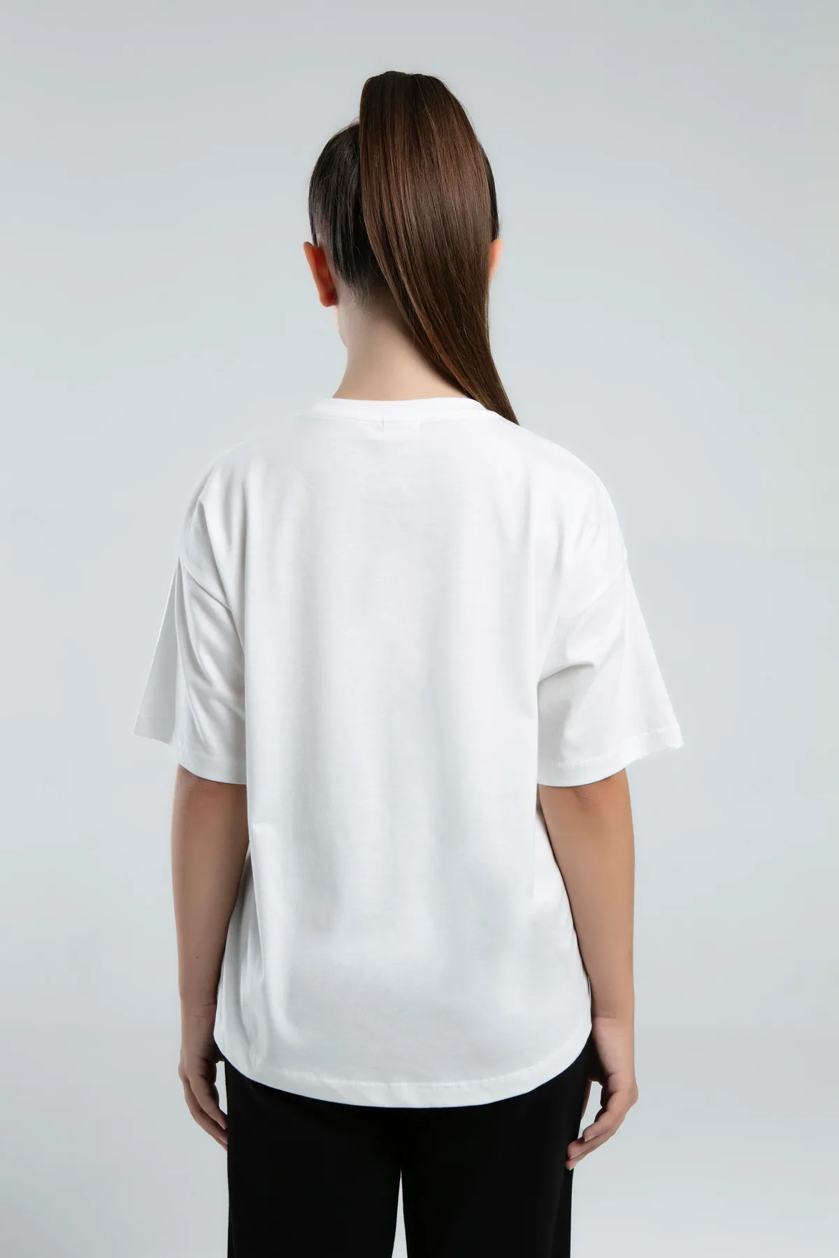 Beyaz Authentic Kaley Kız Çocuk Beyaz Regular Fit Tişört