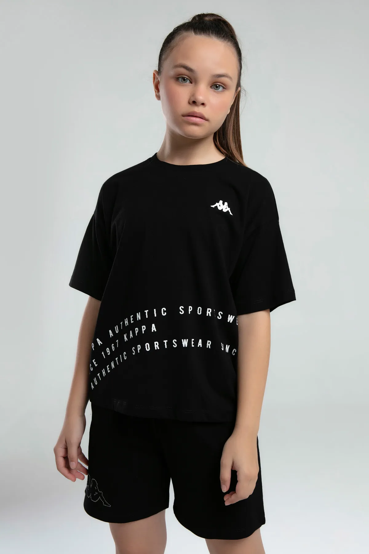 Siyah Authentic Kaley Kız Çocuk Siyah Regular Fit Tişört