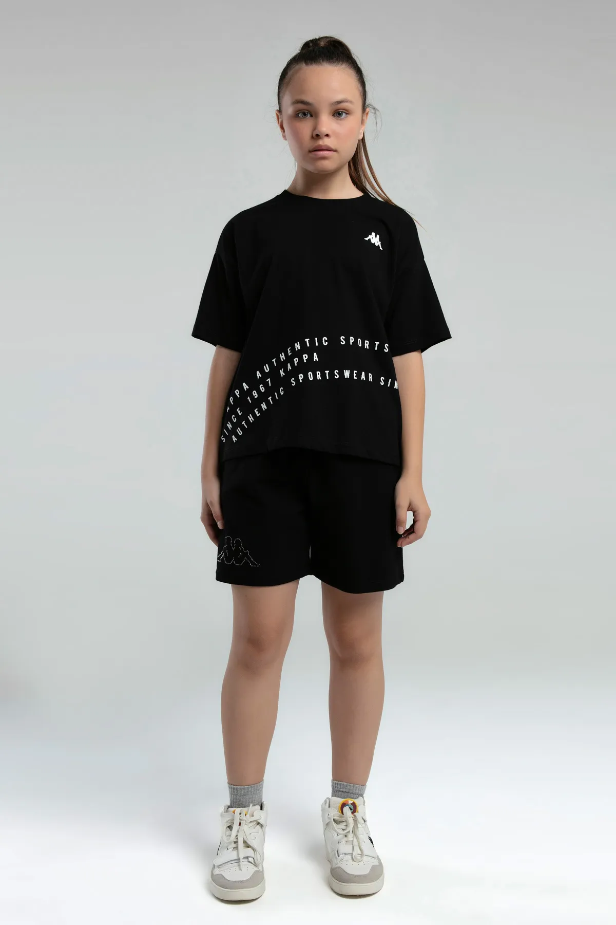 Siyah Authentic Kaley Kız Çocuk Siyah Regular Fit Tişört