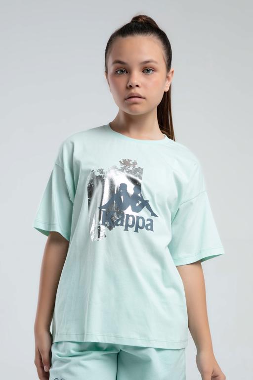 Yeşil Authentic Kali Kız Çocuk Yeşil Regular Fit Tişört - KAPPA® Türkiye