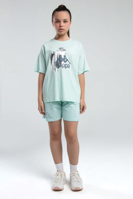 Yeşil Authentic Kali Kız Çocuk Yeşil Regular Fit Tişört - KAPPA® Türkiye
