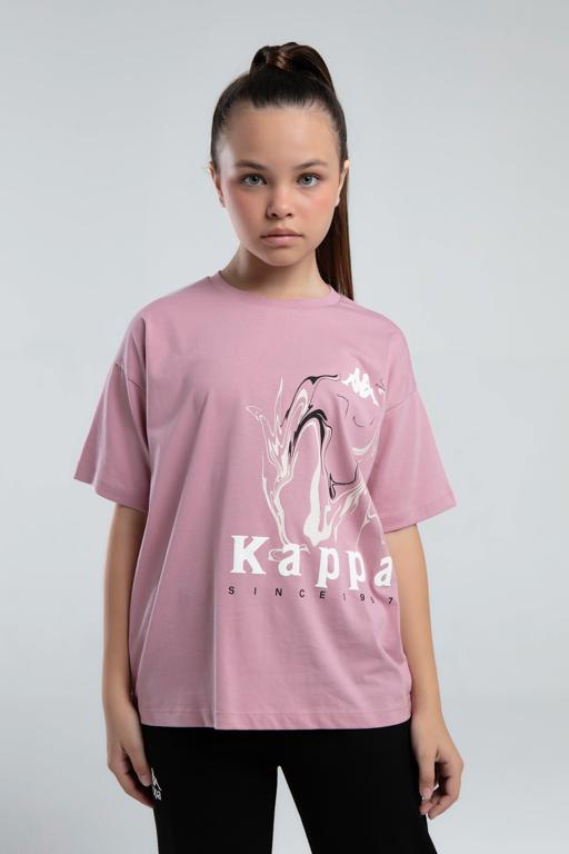 Mor Authentic Kaitlin Kız Çocuk Lila Regular Fit Tişört - KAPPA® Türkiye