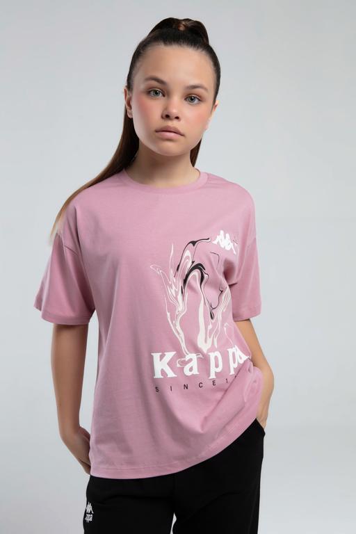 Mor Authentic Kaitlin Kız Çocuk Lila Regular Fit Tişört - KAPPA® Türkiye
