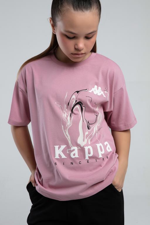 Mor Authentic Kaitlin Kız Çocuk Lila Regular Fit Tişört - KAPPA® Türkiye