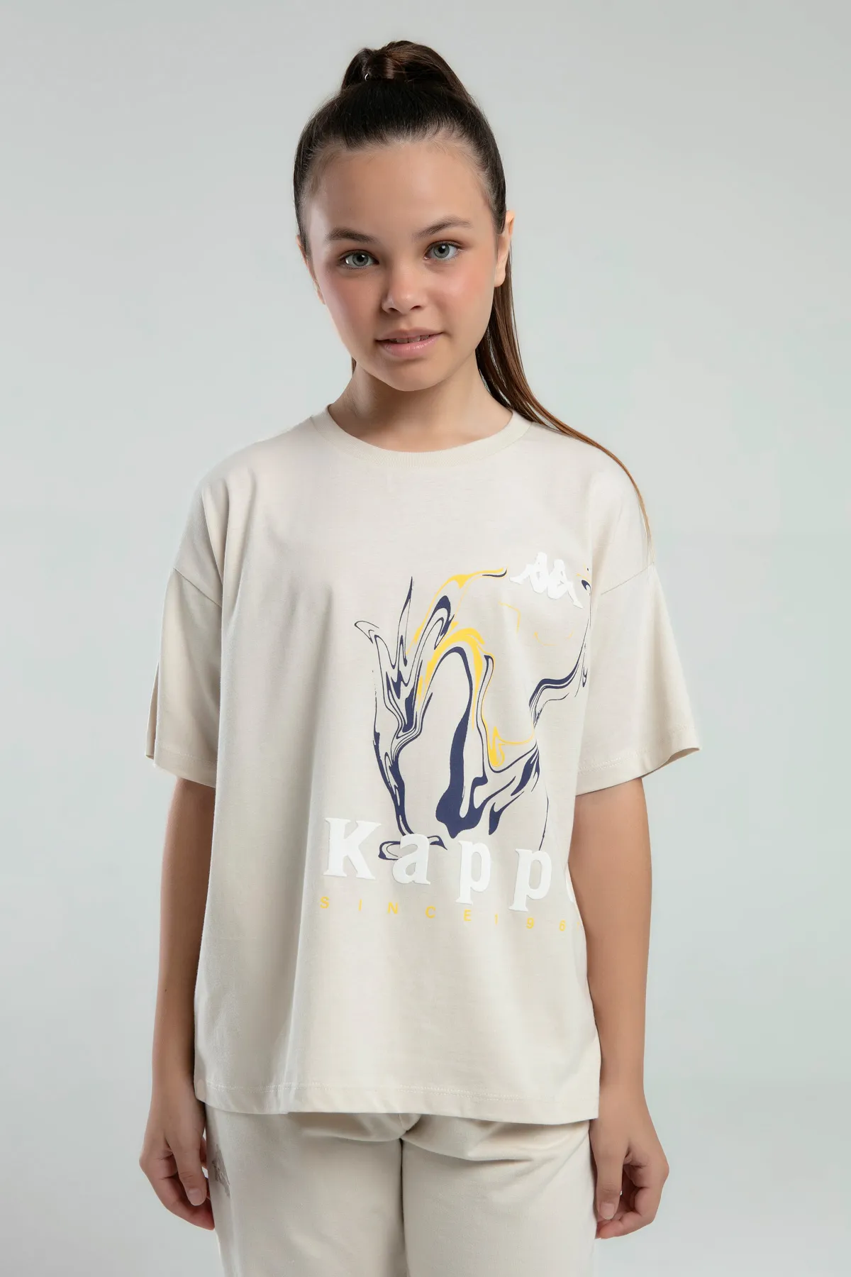 Bej Authentic Kaitlin Kız Çocuk Bej Regular Fit Tişört