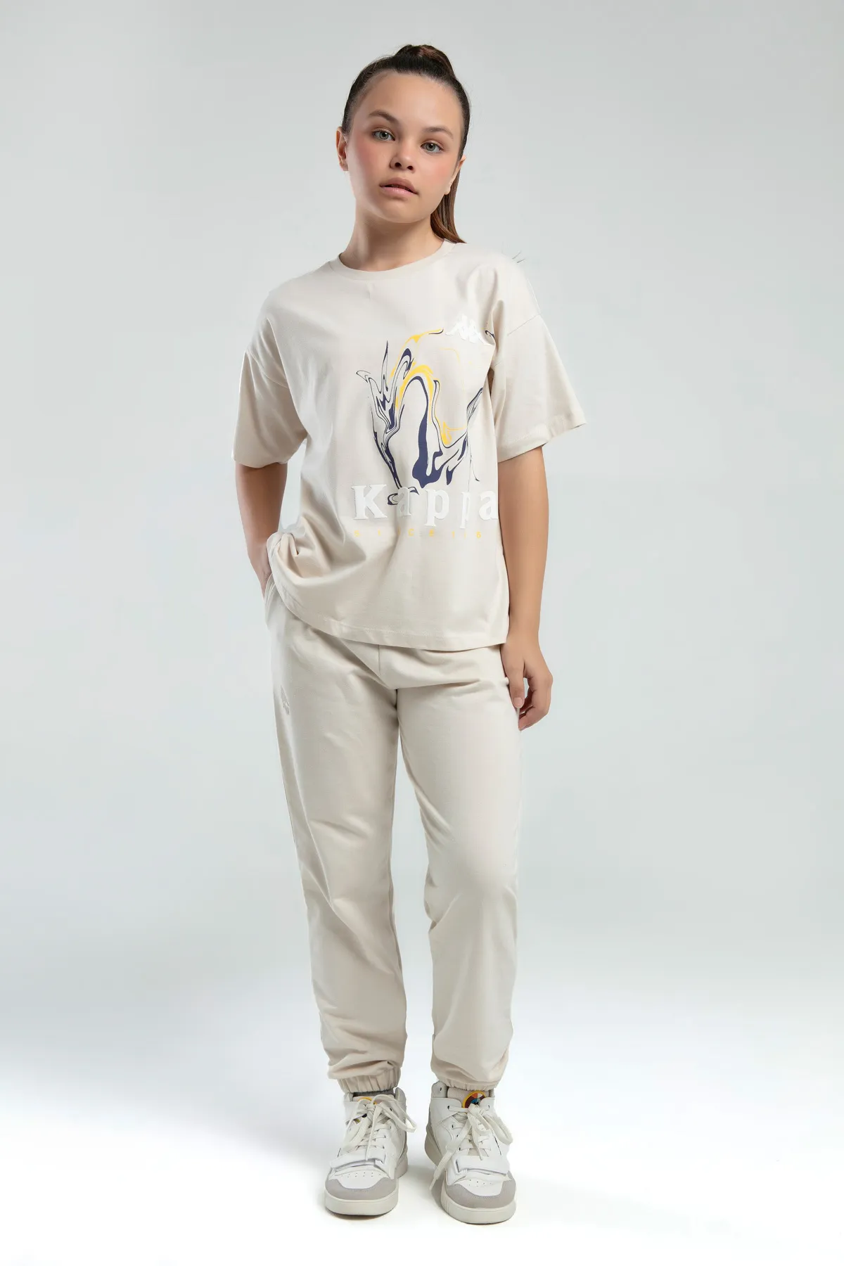 Bej Authentic Kaitlin Kız Çocuk Bej Regular Fit Tişört