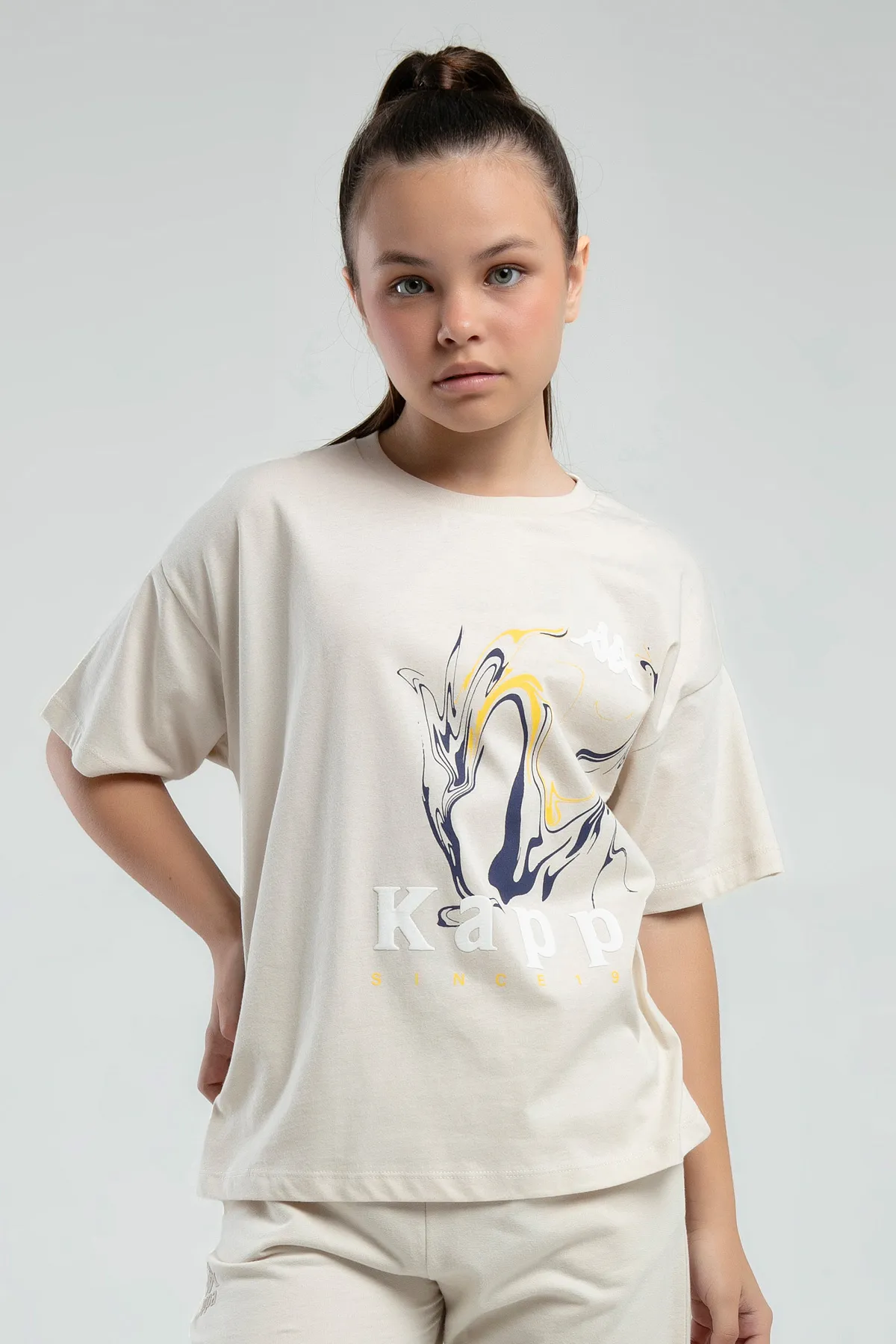 Bej Authentic Kaitlin Kız Çocuk Bej Regular Fit Tişört