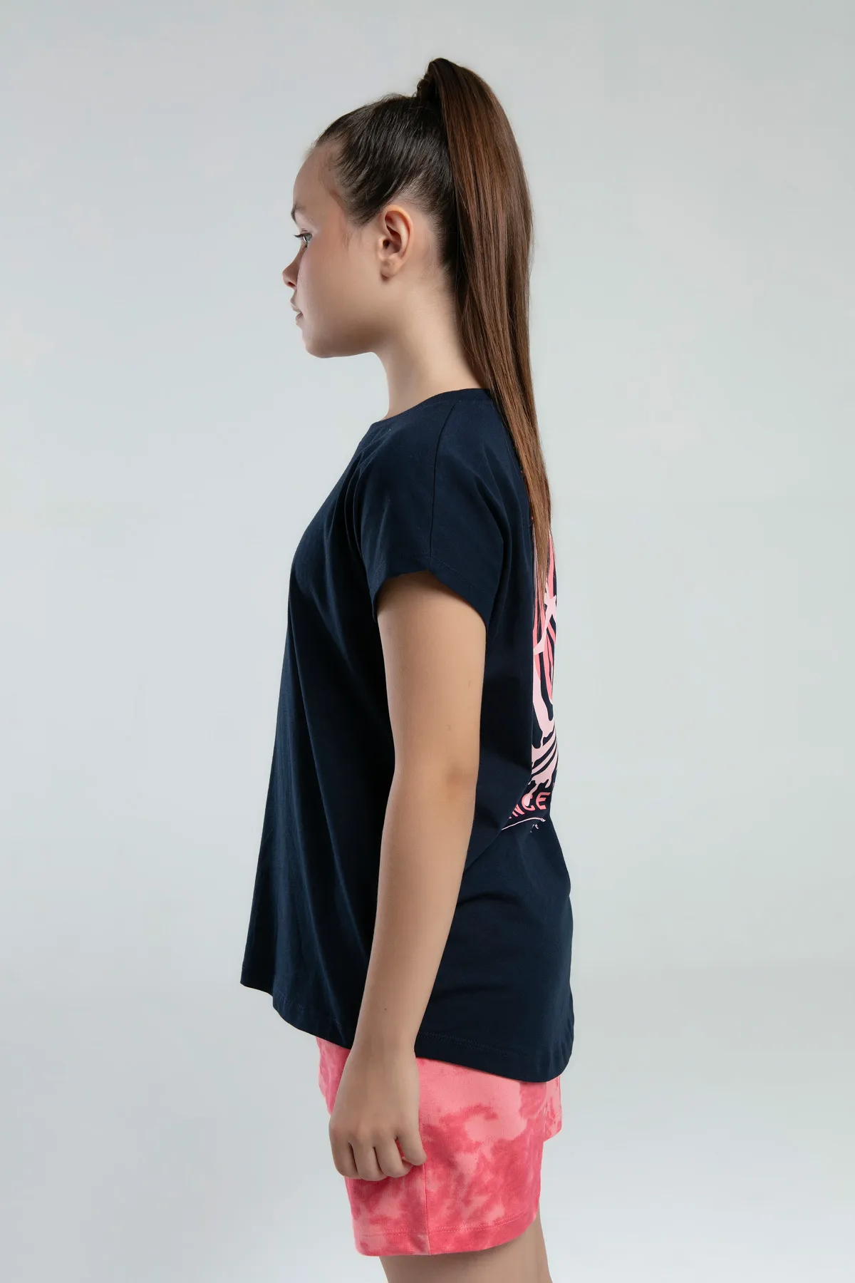 Mavi Authentic Kailyn Kız Çocuk Lacivert Regular Fit Tişört