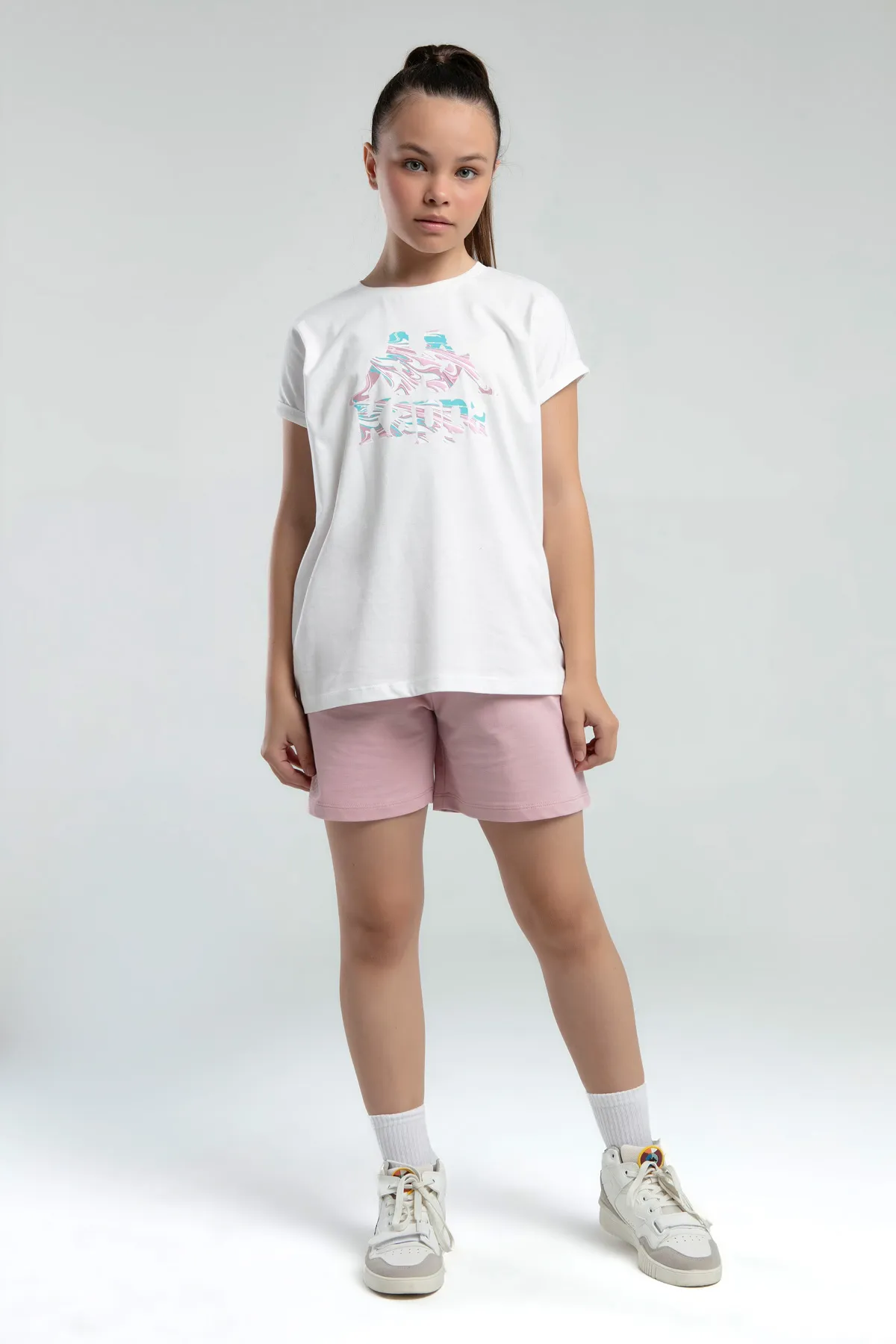 Beyaz Authentic Kaelyn Kız Çocuk Beyaz Regular Fit Tişört