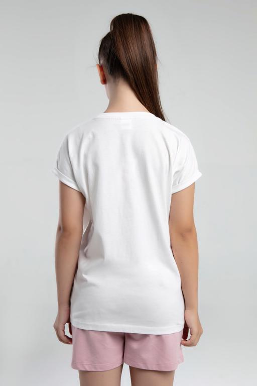 Beyaz Authentic Kaelyn Kız Çocuk Beyaz Regular Fit Tişört - KAPPA® Türkiye