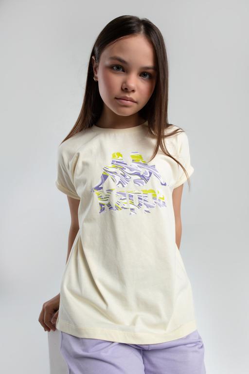 Sarı Authentic Kaelyn Kız Çocuk Sarı Regular Fit Tişört - KAPPA® Türkiye
